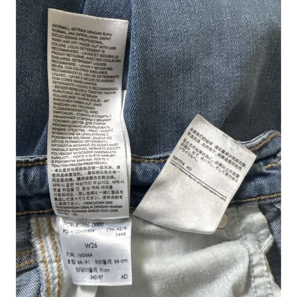 Levi's Women's Jeans Sz 26 721 High Rise Skinny Ankle Stretch Heart embroidery - Picture 12 of 12